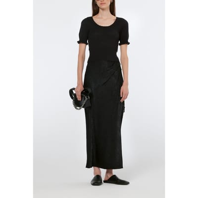 Scotch & Soda Crushed Satin Skirt Black Taglia: XS | Maxi gonne Outlet | Donna | Nero