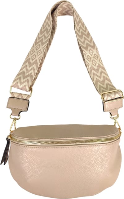 Qischa® - Crossbody heuptas bumbag - fashion riem - soft - beige