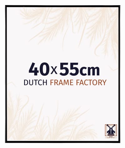 Fotolijst 40x55 cm - Kunststof - Zwart Hoogglans - Easy
