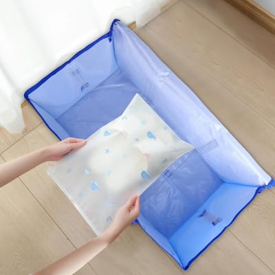 Zware Extra Grote Verhuisdozen Tassen - 6 Pack Herbruikbare Opbergtassen met Ritsen voor Kleding en Bedrijfseigendommen