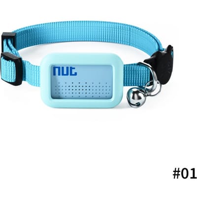 Nieuwe waterdichte huisdier GPS Bluetooth-locator Anti-verloren halsband Hond Kat Slimme positioneringstracker Lichtgewicht trackingvoorziening Slimme white
