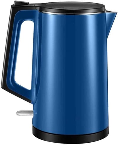 Draagbare Waterkoker - Elektrische Kan - Snel Water Koken - 360 Roterende Basis - 1.5 Liter - Zilver