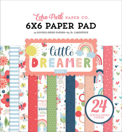 Echo Park Little Dreamer Girl 6x6 Inch Paper Pad (LD237023)