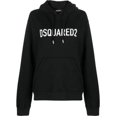 Dsquared2 Cool Fit Brand Logo Zwarte Hoodie