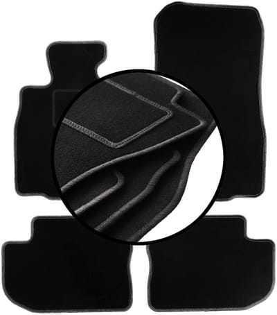 Complete set veloursmatten voor: BMW 6 F06 Gran Coupé (2012-2019)