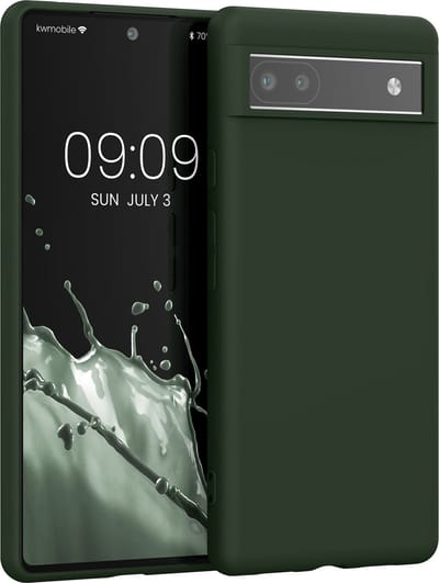 kwmobile telefoonhoesje geschikt voor Google Pixel 6a - Hoesje voor smartphone - Back cover in donkergroen mat