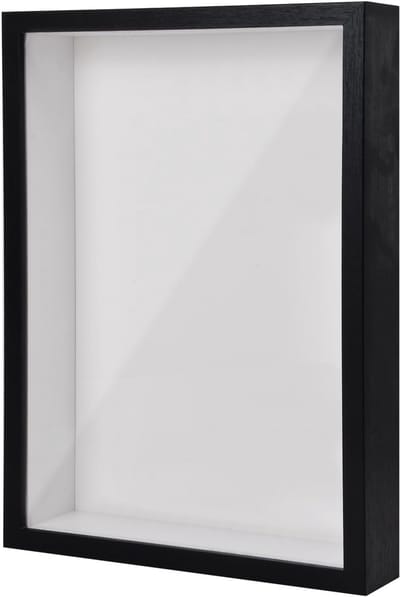 Dailygoods- Shadow Box Fotolijst 3D - Houten Displaybox - Diepe Fotolijst 3/5 cm - Afmetingen 22,7x31,4 cm - Geschikt voor Tafelblad/Muur - Perfect Cadeau