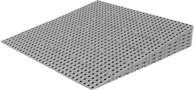 Drempelhulp Binnen - 11 tot 12,6 cm (H) x 87,5 cm (B) - Verstelbare Oprijplaat / Drempelplaat - Oprijhelling - 6 Laags