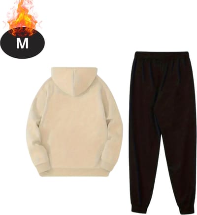 Nivard Joggingpak - Huispak - Volwassenen - Trainingspak - Comfortabel - Joggingsbroek - Tracksuit - Heren - Paris - Abrikoos - M