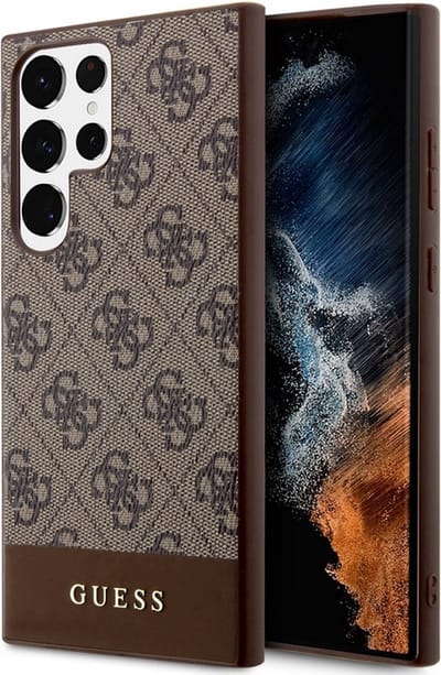 Guess 4G Stripe Back Case - Samsung Galaxy S24 Ultra (S928) - Bruin