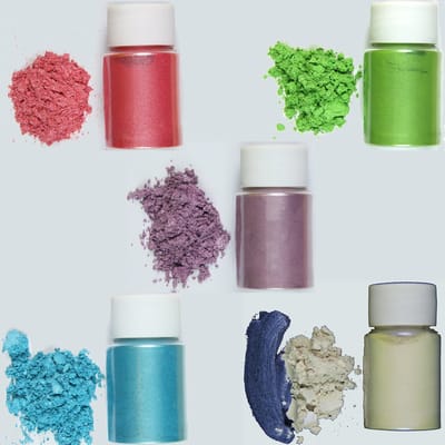DW4Trading Epoxy Pigment Poeder 5 Kleuren van 10 gr Per Potje - Mica Kleurstof - Geschikt Voor Kaarsen, Zeep, Giethars, Sieraden - Set nr. 11
