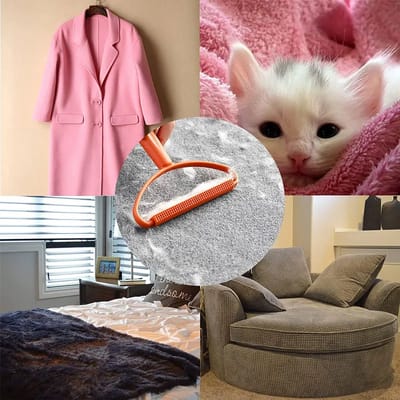 Waledano® Pluizenverwijderaar Voor Tapijt - Huisdierhaar Verwijderaar - Pluizenroller - Ontpluizer - Kleding Ontpiller - Handmatige Borstel - Ontpluizer Wol - Duurzaam En Makkelijk in Gebruik - Oranje