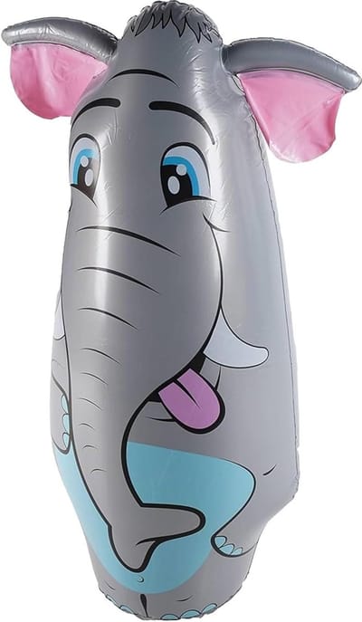 Opblaasbare Bokszak - Staande Zandzak - Binnen Buiten Spelen - Vullen Met Zand - H. 91 cm - Diverse Kleuren