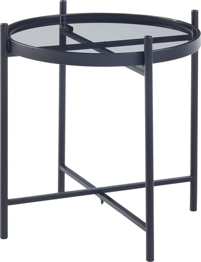 Bijzettafel Lier rond 41,5xØ46 cm zwart