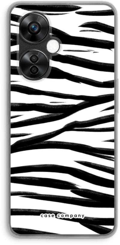 Case Company® - Hoesje geschikt voor OnePlus Nord CE 3 Lite hoesje - Zebra pattern - Soft Cover Telefoonhoesje - Bescherming aan alle Kanten en Schermrand