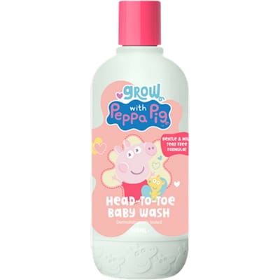 Grow With Peppa Pig Haar- en Lichaamswas voor Baby's - 350 ml