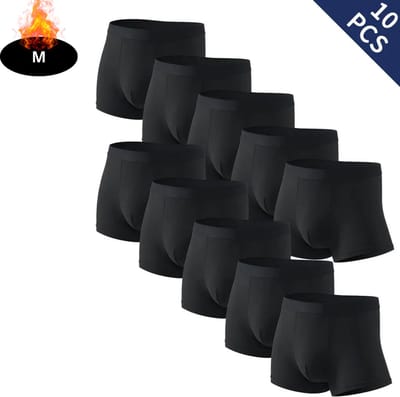 Livano Onderbroeken Heren - Boxershort - Ondergoed - Boxer - Underwear - Mannen - 10 Pack - Zwart - M
