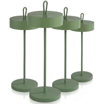 GGM Gastro (4 Stück) Tischleuchte - CLEO - dimmbar in 3 Stufen - Ø 120mm - Mint