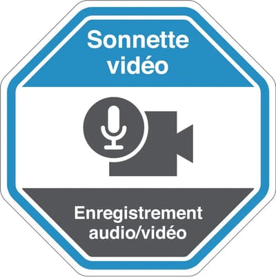 Sonnette vidéo bord | gecoat dibond materiaal | 20 cm