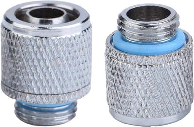 Flexibele buiskoppeling 2PCS, dubbele aanpassing, geschikt voor messing, silicone ring, eenvoudige installatie voor 8mm binnen- en 12mm buitendiameter, waterdicht en duurzaam
