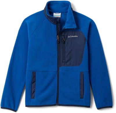 Columbia Fast Trek™ V Full Zip Kinder Outdoortrui - Mountain Blue, Collegiate Navy
