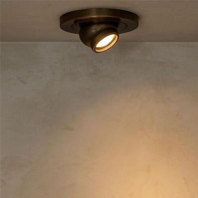 KS Verlichting Inbouwspot Ariel Antiek Messing