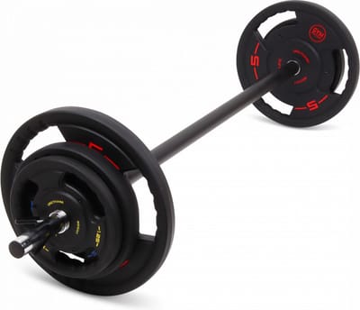 Gym Masters - halterset 20KG (premium) - Duurzaam & geurloos - Inclusief halterstang & sluiters - Aerobic Pumpset - gewichten set - halterstang & gewichten