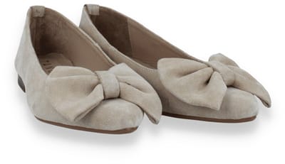 Tango Dames Ballerina Duna 3-m Suede | Beige | Maat: 39