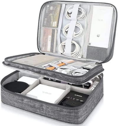 Reis Kabel Organizer, Multifunctionele Waterdichte Tas voor Elektronische Accessoires, USB Stick en Geheugenkaart Opbergoplossing