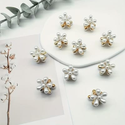 Camellia Bloem Haarclip Set Elegante Mini Legeringsclips voor Vrouwen, Perfect voor Dagelijkse & Feestkapsels, Haaraccessoires 1PCS
