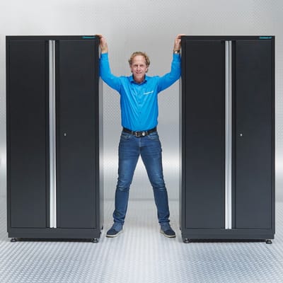 Datona® Premium werkplaatskasten - 180 cm breed - Zwart