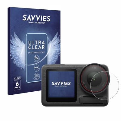 Savvies - Screenprotector voor DJI Osmo Action 5 Pro (Lens) - Folie Beschermfolie transparant 6 Stuks