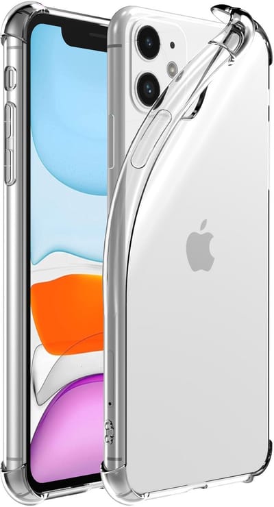 Smartphonica Telefoonhoesje Geschikt voor iPhone 11 transparant hoesje flexibel met stootrand geschikt voor iPhone 11