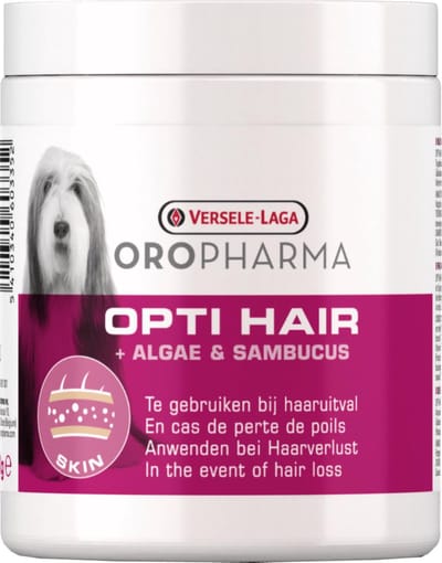 Versele-Laga Oropharma Opti Hair Dog Tegen Haaruitval - Voedingssupplement - Huid - Vacht - 130 g Granules