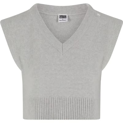 Urban Classics - Soft Knit Pullunder Mouwloze top - XS - Grijs