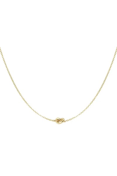 simpele ketting met geknoopte bedel