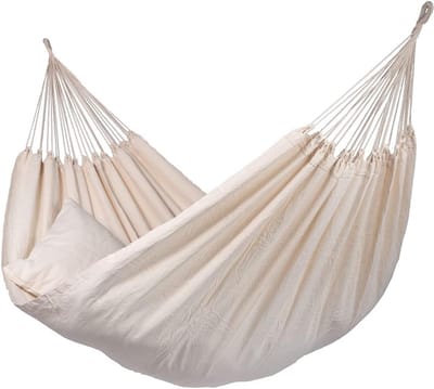 Biologische Hangmat voor Buiten en Binnen met Houten Spreiders