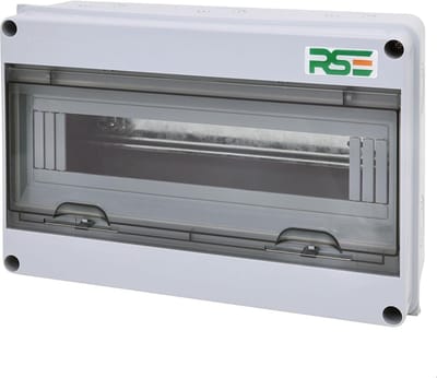 Verdeel kast - Zekeringkast buiten - Vochtige ruimtes - IP65 waterdicht - 20x30x11 cm - Grijs