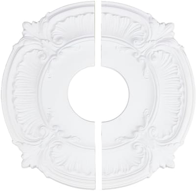Dailygoods - PU Plafondmedaillon met Vintage Bloem Motief 30 cm
