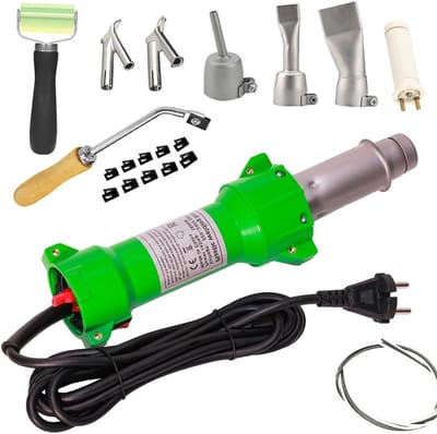 Thermisch Soldeerpistool - Hete Lucht Bar - Plastic Lassen - Instelbare Temperatuur - 1600W - Zwart