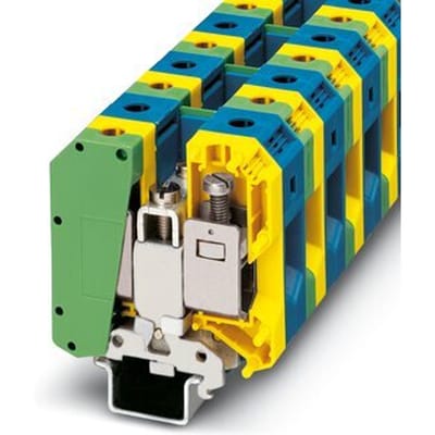 Phoenix Contact 3009163 Installatieklem voor aardleider 40 mm Schroeven Groen, Geel 5 stuk(s)