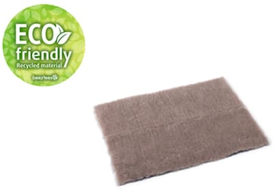 beeztees - ECO - vetbed beige - 78 x 55 cm - comfortbed voor uw hond of kat - in of uit de bench - zeer makkelijk in onderhoud - machine wasbaar