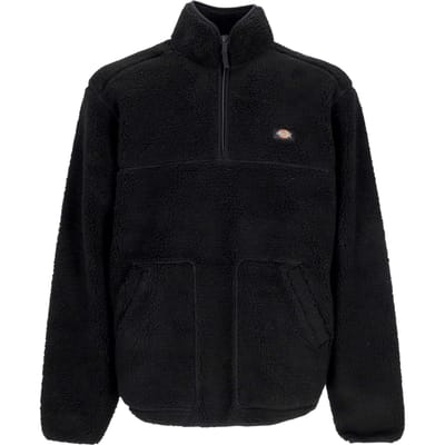 Mount Hope herensweatshirt met hoge hals en kwartrits zwart