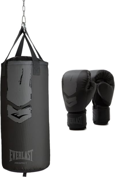Everlast Prospect 2 Heavy Bag Kit, Black/Grey, 76X28 Cm