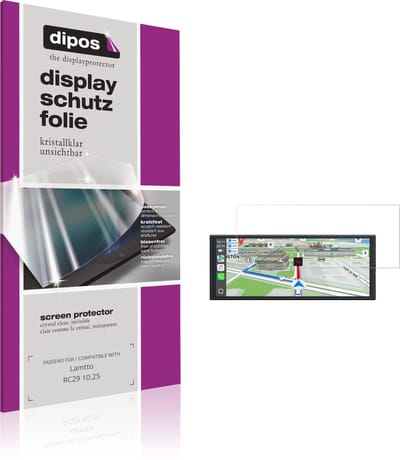 dipos – 2x Beschermfolie geschikt voor Lamtto RC29 10.25 | Krasbestendige & heldere Screenprotector Ultra-Thin