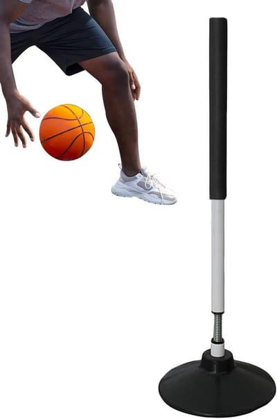 Trainingspalen Set - Sport Hulpmiddelen - Sportvaardigheid Verbeteren - Robuuste Rubberen Basis - 60 cm Hoog - Geel