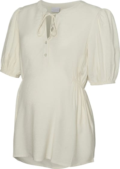 Mama Licious Blouse Regular fit Chinese boord Manchetten met elastiek Ballonmouwen Top