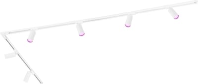 Ledvion - Smart LED Railverlichting 3M + 6 Railspots (4.9W - RGB - Wit - Dimbaar) - 1-Fase