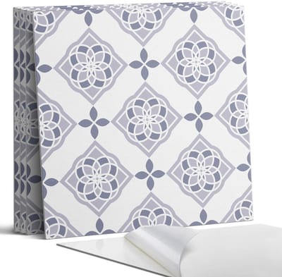 Coloray Wandpanelen Zelfklevend - Geometrisch diamantpatroon Zelfklevende Wandpanelen - 50 cm x 50 cm - Grijs Wandpaneel PVC - 4 stuks - Mozaïeken Wandpanelen Zelfklevend - Wandpaneel Keuken - Wandpanelen Badkamer