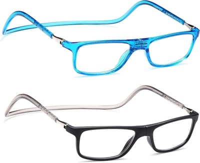 Magnetische Leesbrillen - Nekbril Vergrootglas - Duidelijk Lezen - 2-Pack Set - Unisex - Meerdere Kleuren